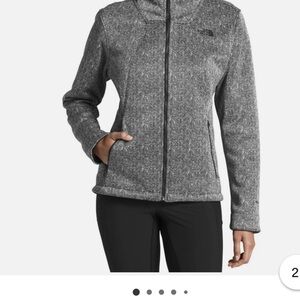 The North Face Women's Heather black & white tweed winter jacket